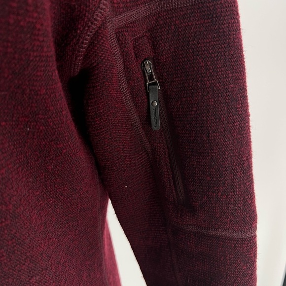Smartwool | Women’s Hudson Trail Pullover Fleece Sweater | Red | Small - Picture 5 of 8